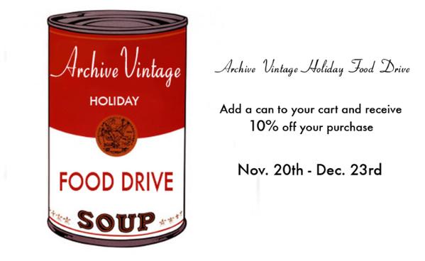 Archive Holiday Food Drive