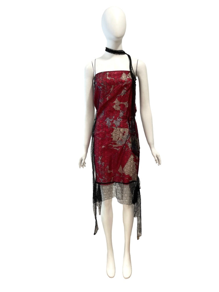 CHRISTIAN LACROIX lace floral dress ARCHIVE CHRISTIAN LACROIX lace floral dress ARCHIVE