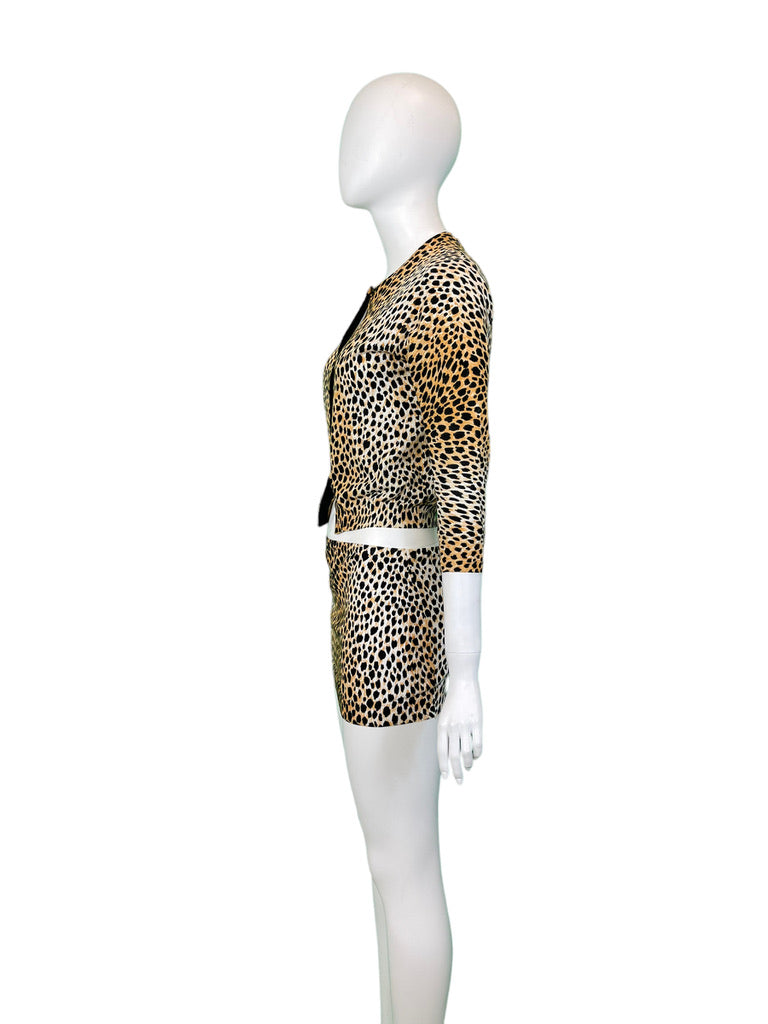 1990s DOLCE & GABBANA Leopard sweater set