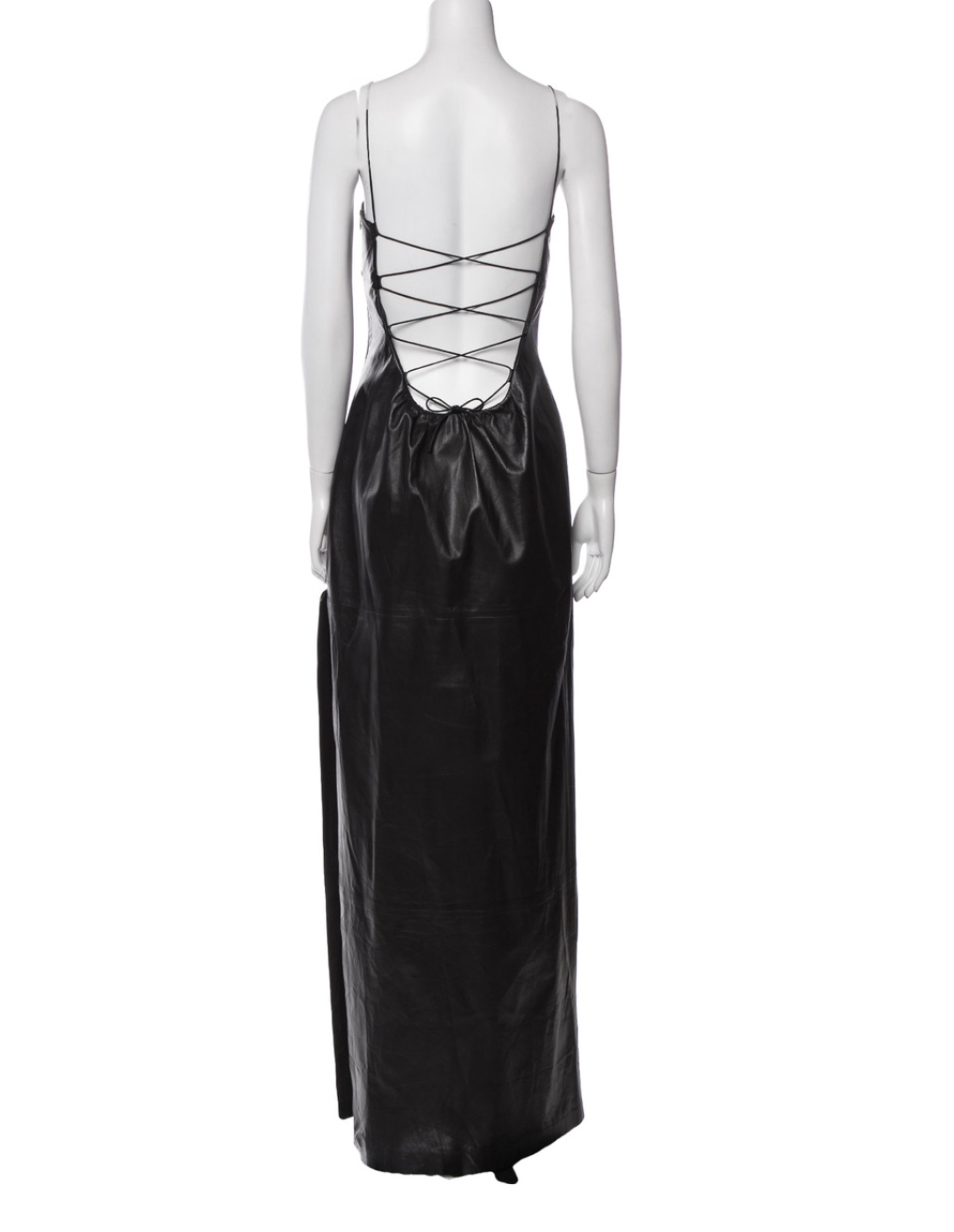 1990s RICHARD TYLER Leather Evening Gown – ARCHIVE