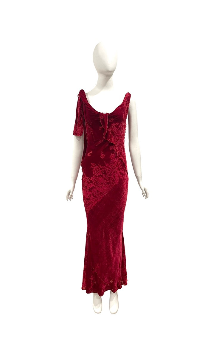 F/W 2006 GALLIANO red velvet – ARCHIVE