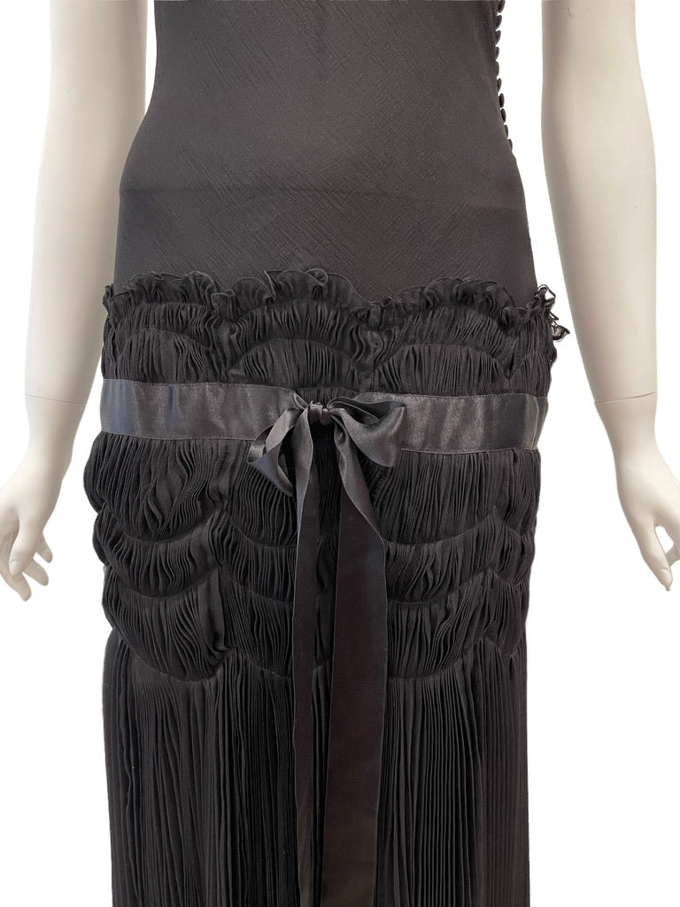 S/S 2004 CHRISTIAN DIOR by Galliano Sheer Drop Waist Slip Dress Unworn   ARCHIVE