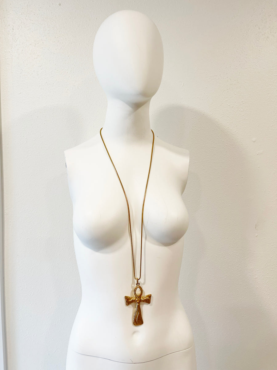 GIVENCHY Gold Plated Ankh