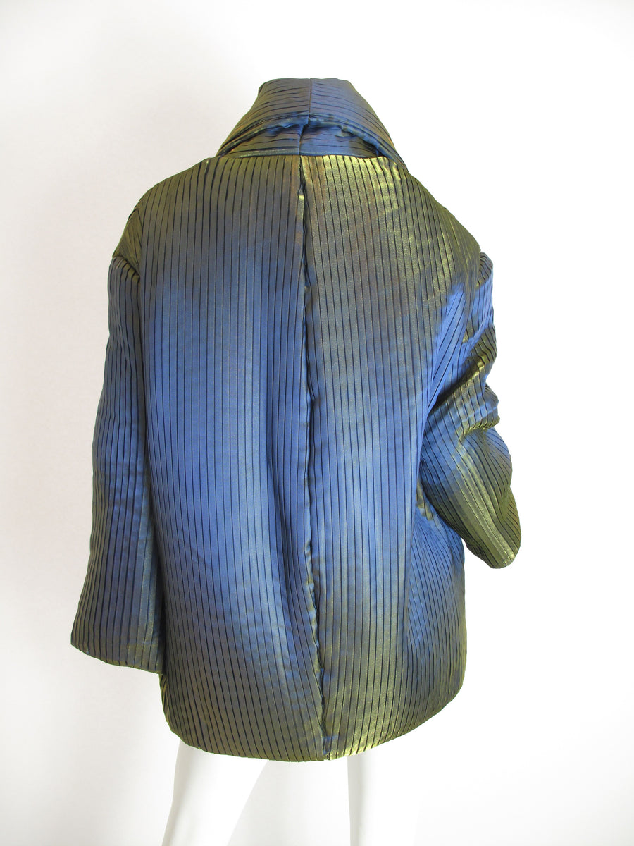 ROMEO GIGLI Iridescent pleated jacket