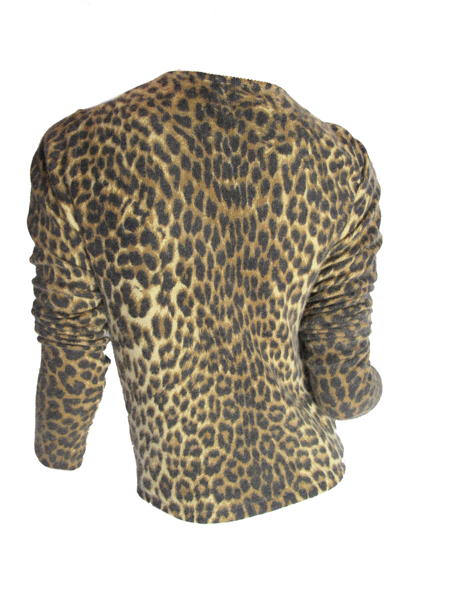 JOHN GALLIANO leopard cardigan