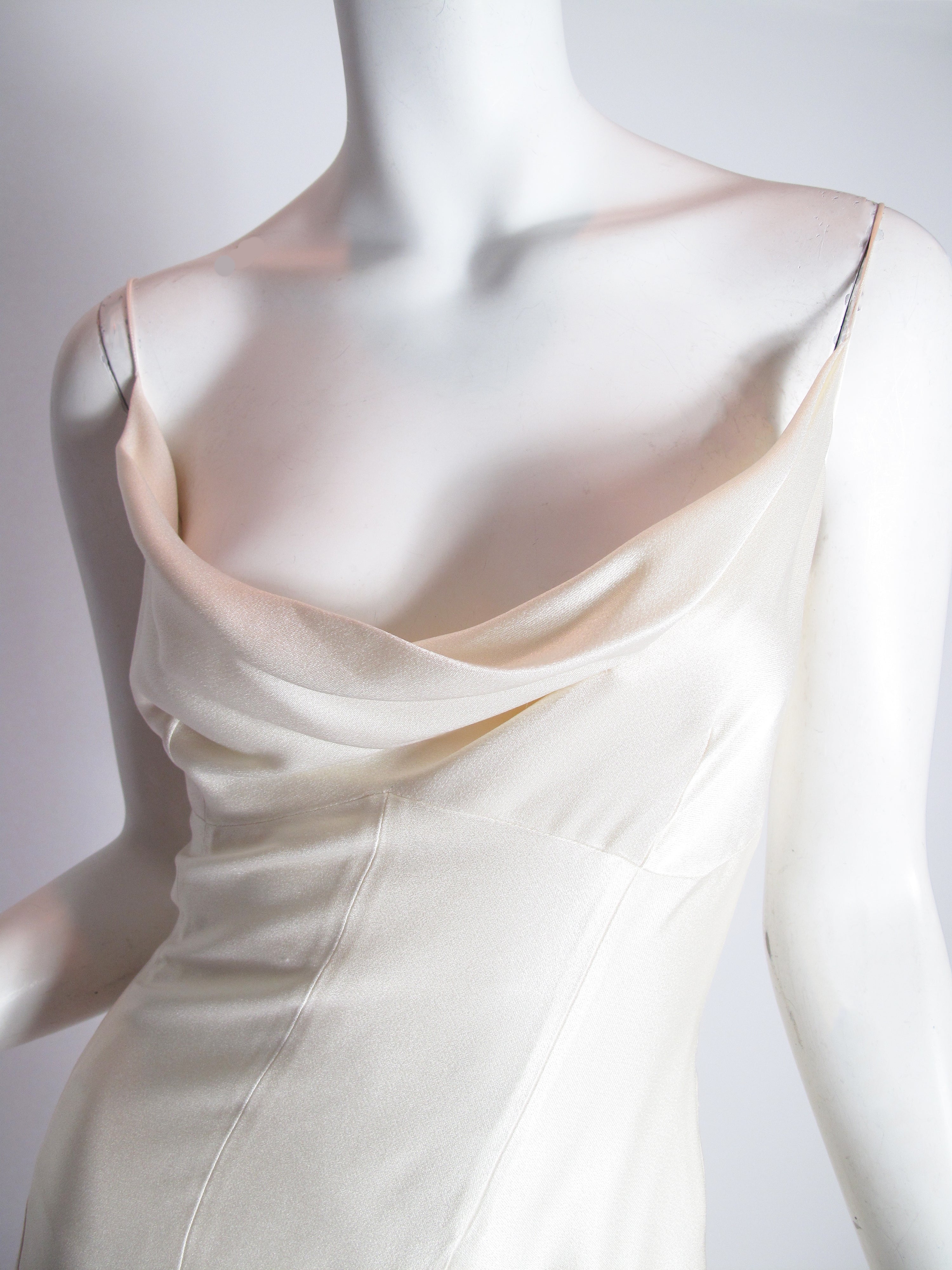 Silk mid-length dress John Galliano Orange size 44 IT in Silk