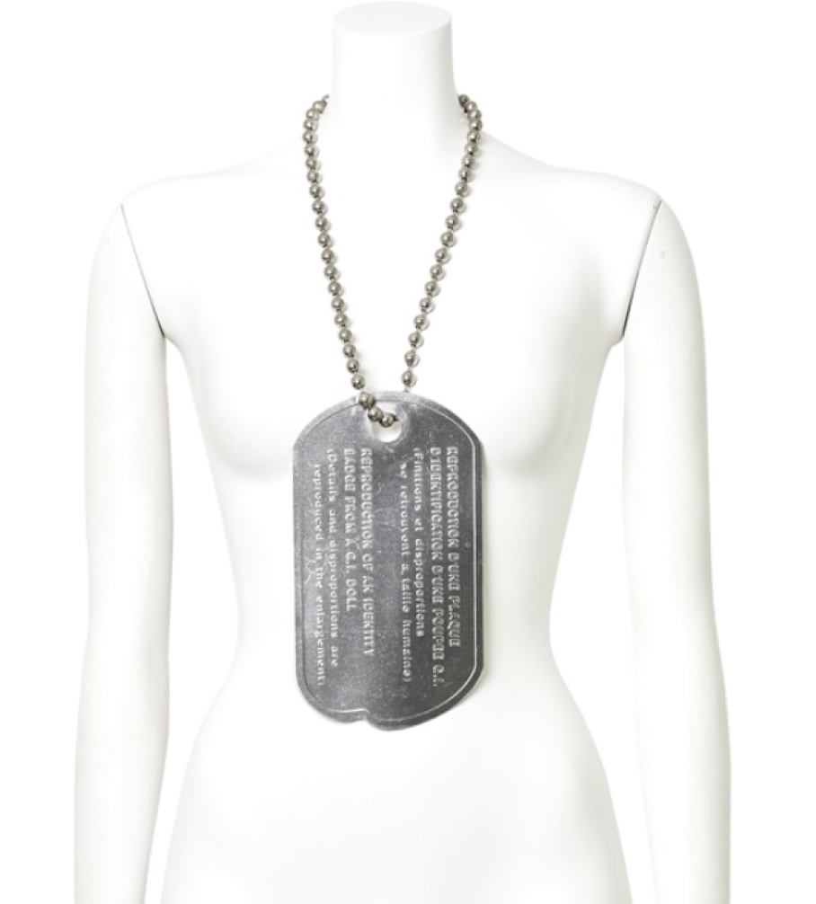 S/S 1999 MARTIN MARGIELA Oversized Dog Tag – ARCHIVE S/S 1999 MARTIN MARGIELA Oversized Dog Tag – ARCHIVE