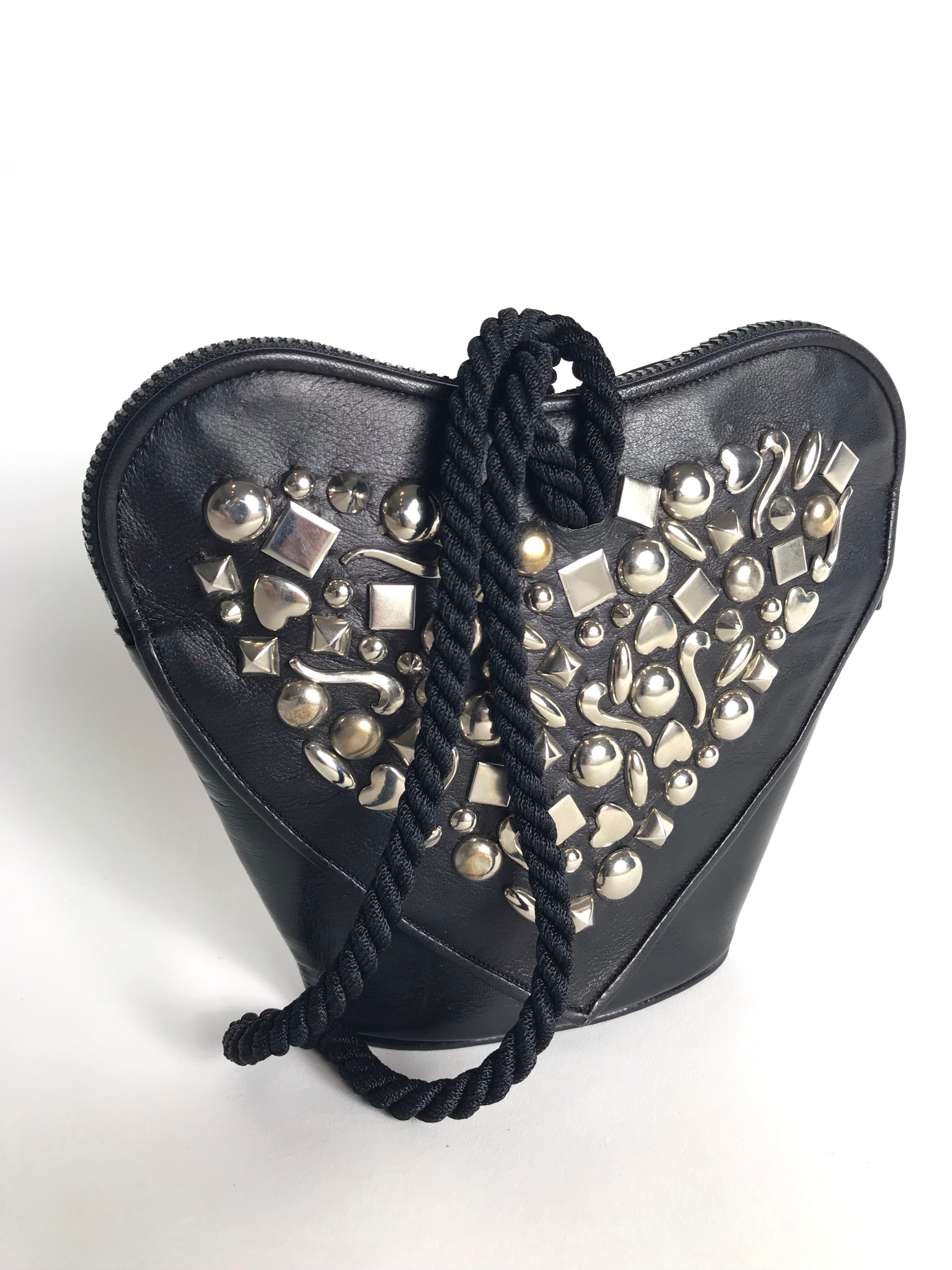RENAUD PELLEGRINO Heart Shaped Studded Bag – ARCHIVE