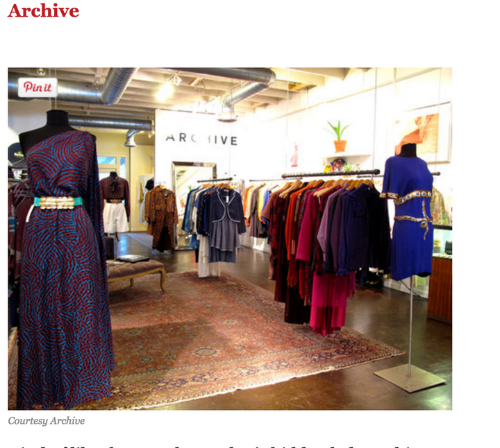 ARCHIVE Makes InStyle #SXSW Best 6 Stores in Austin