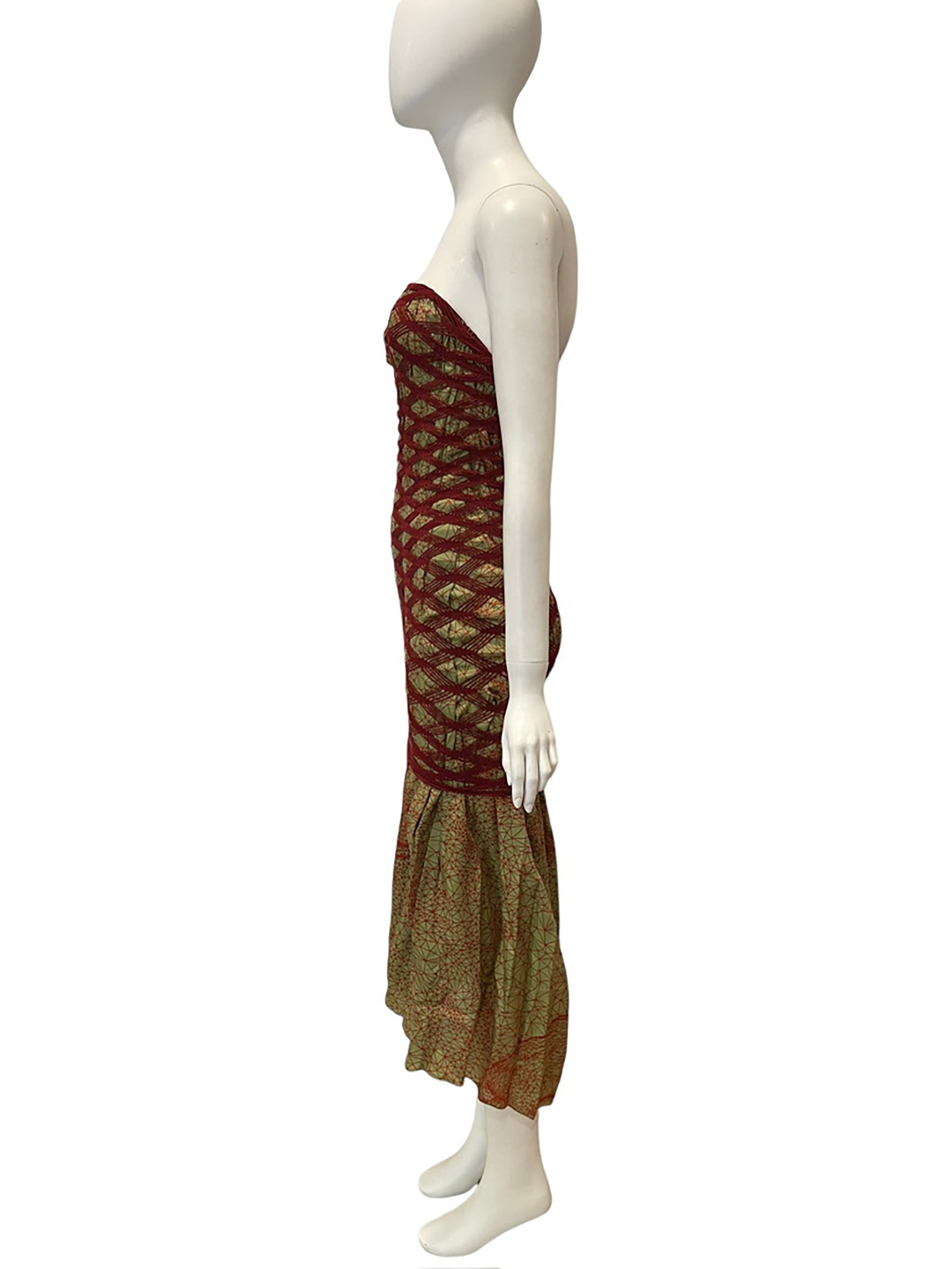 Jean Paul GAULTIER FEMMEストレートスラックス　アーカイブ Vintage Jean Paul Gaultier Femme Brown Leather Pants | eBay