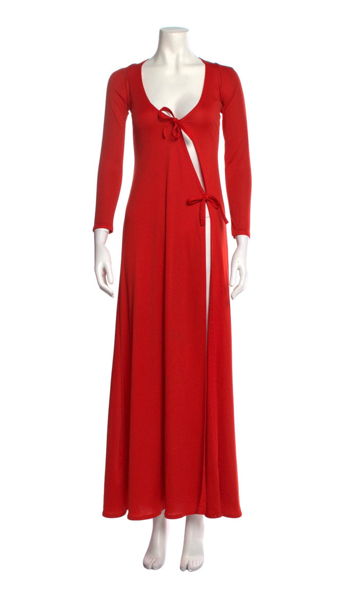 1970s JOHN KLOSS red dress