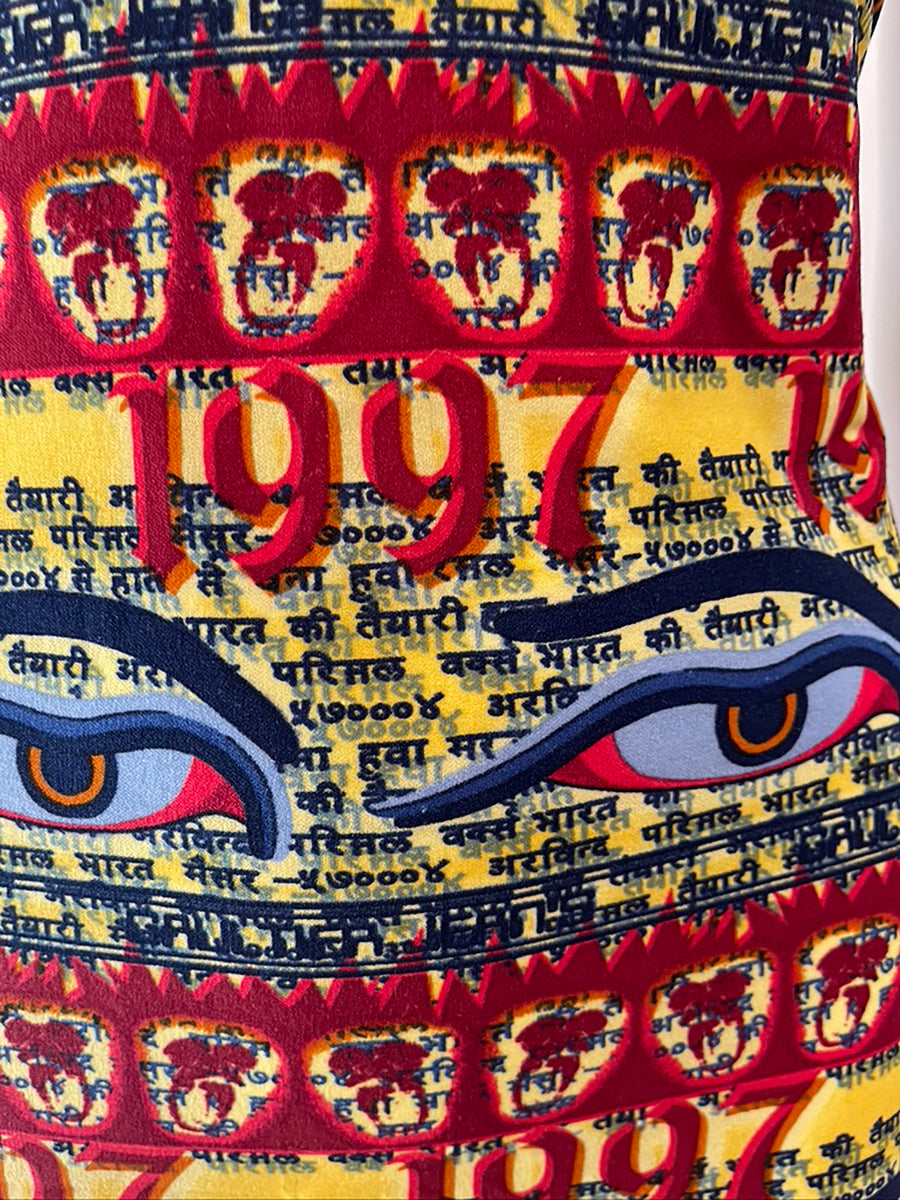 S/S 1997 JEAN PAUL GAULTIER Eye of Horus Print Dress