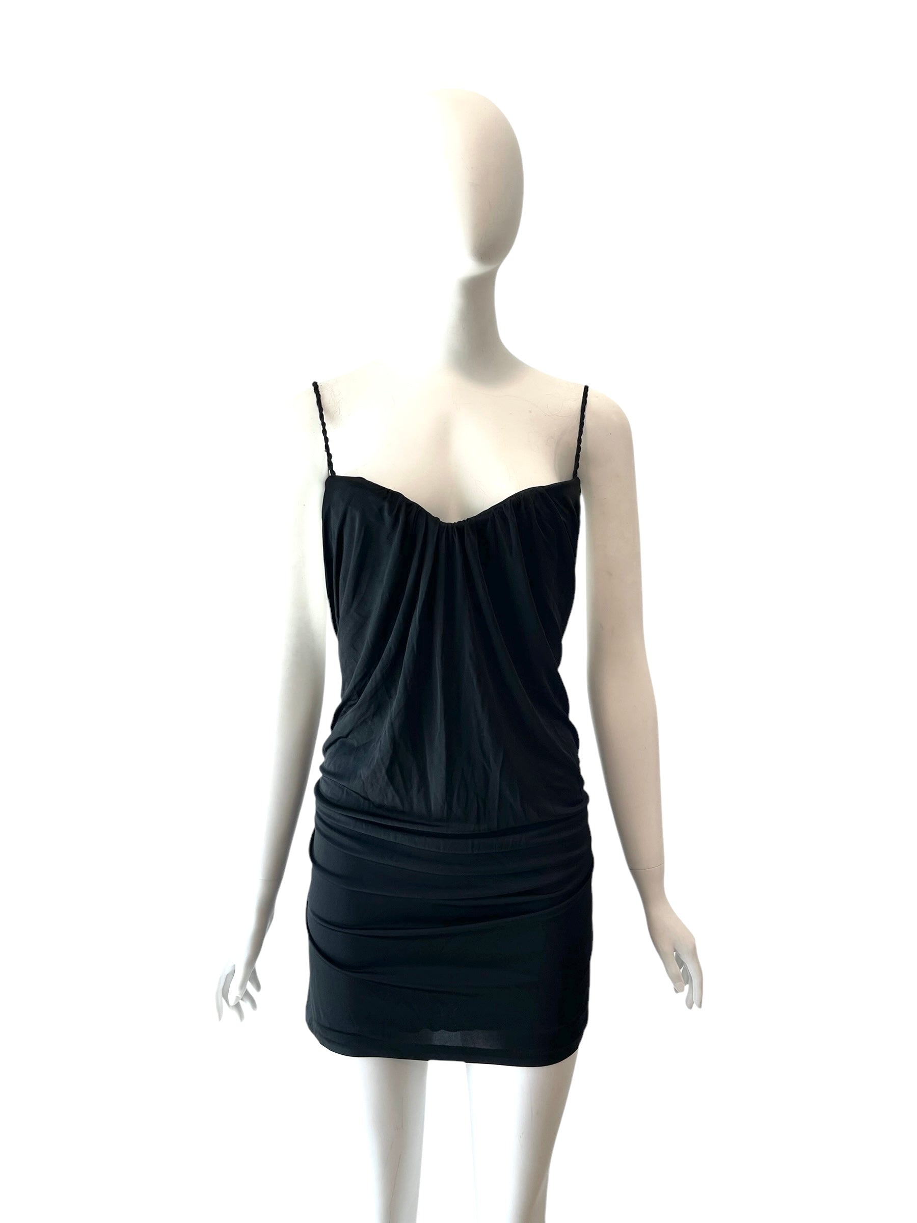 S/S 2008 Dsquared2 Runway Black Backless Mini Dress ARCHIVE S/S 2008 Dsquared2 Runway Black Backless Mini Dress ARCHIVE