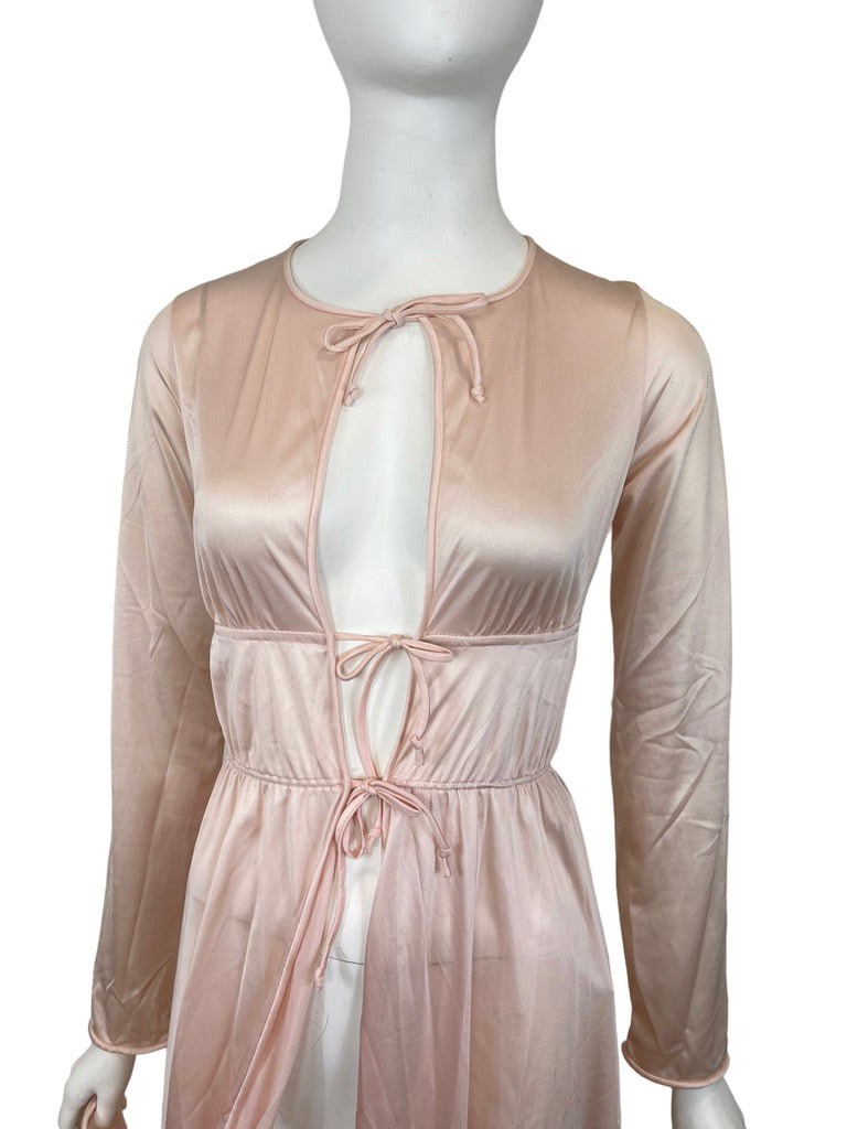 1970s JOHN KLOSS pink open dress
