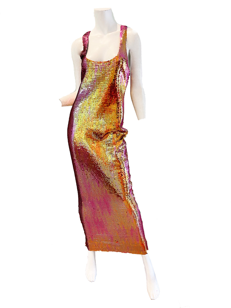 1988 STEPHEN SPROUSE Sequin Gown