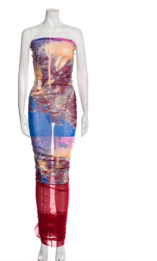2000s JEAN PAUL GAULTIER mesh tube dress ARCHIVE 2000s JEAN PAUL GAULTIER mesh tube dress ARCHIVE