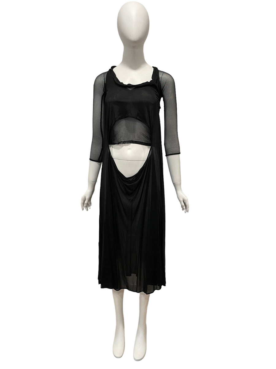 alexander mcqueen cut out dress Alexander Mcqueen Cutout Off-The-Shoulder Knit Midi Dress