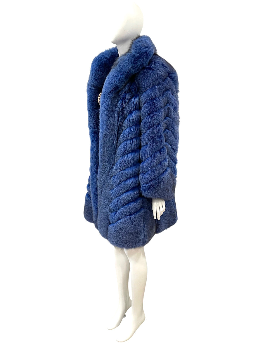 DIOR blue fox fur