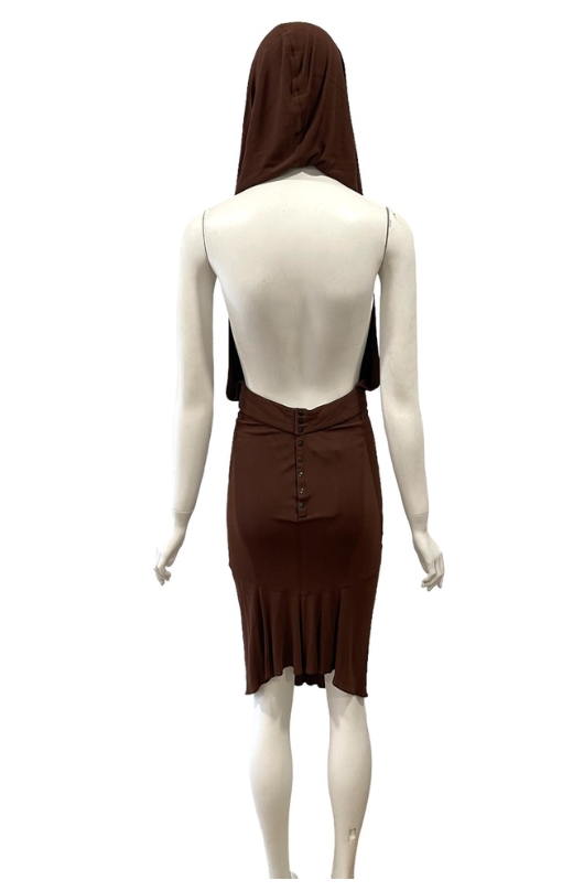 Spring 1984 ALAIA hooded dress