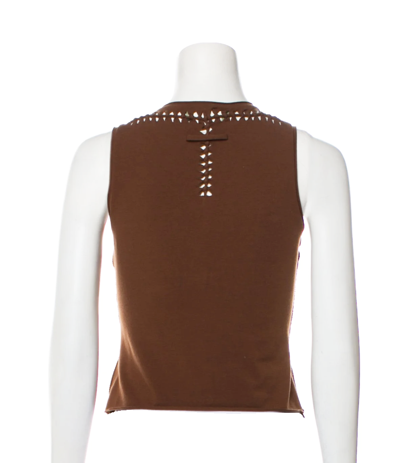 2001 JEAN PAUL GAULTIER leather top