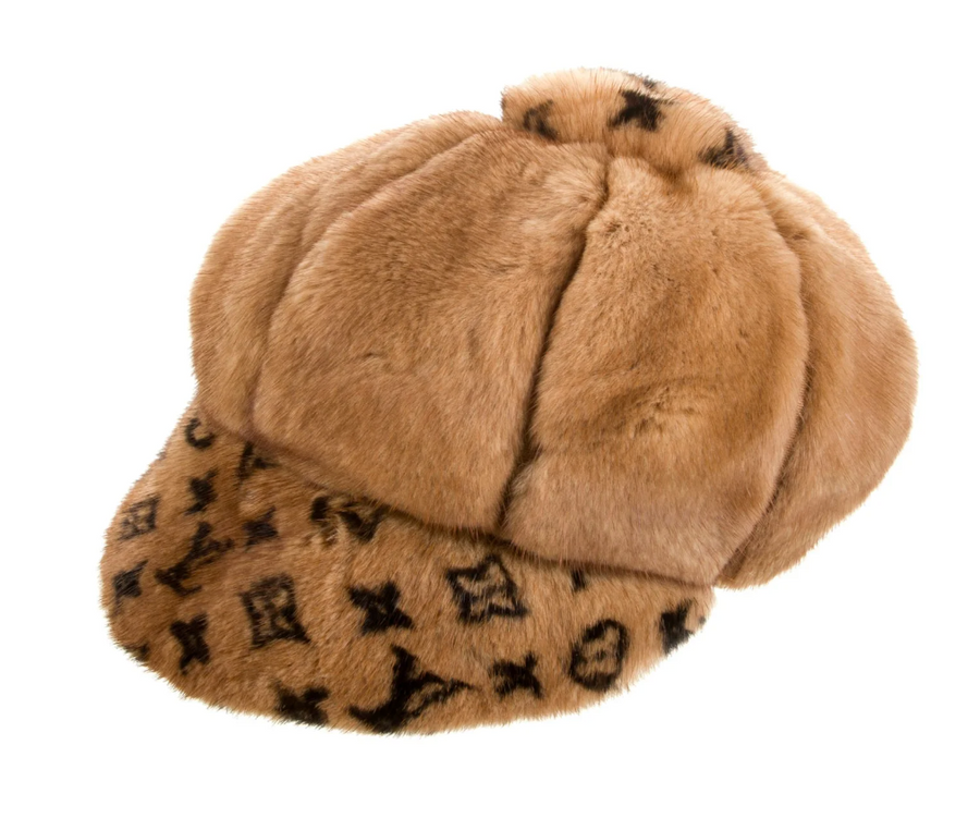 LOUIS VUITTON mink fur gavroche hat