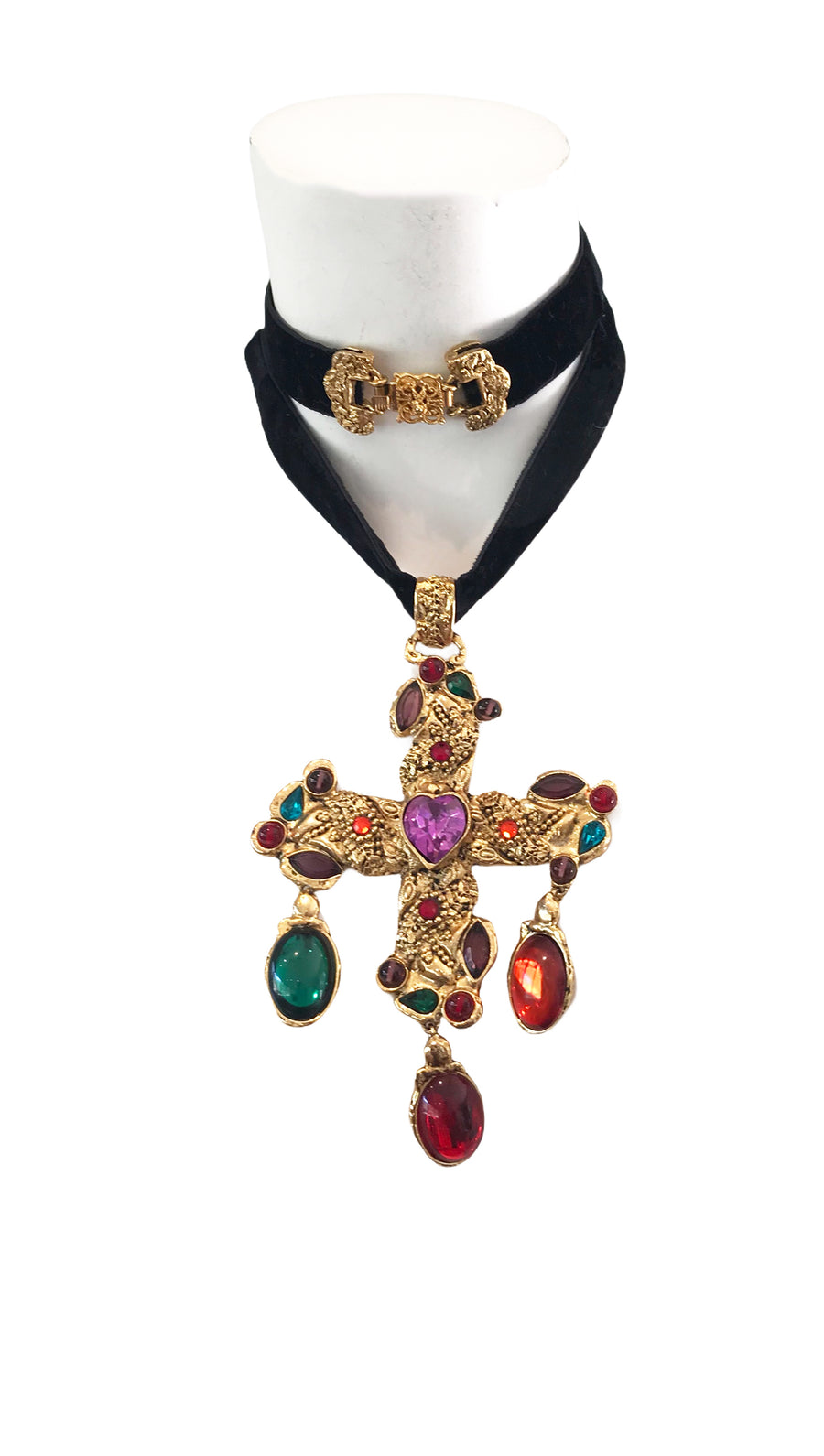 CHRISTIAN LACROIX massive cross necklace