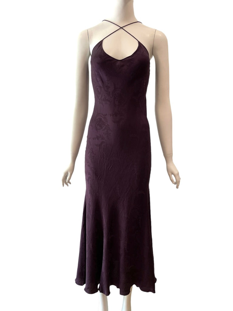 F/W 1998 JOHN GALLIANO Silk Slip Dress purple