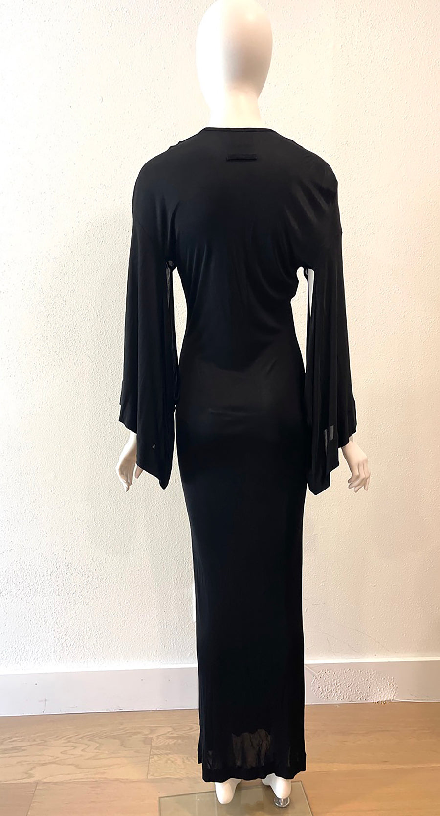 2000's Jean Paul Gaultier Elvira Kimono Black Dress