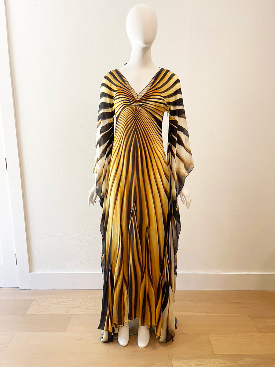 2007 S/S Roberto Cavalli Silk Butterfly Gown look #44