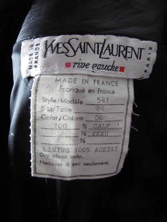 Yves Saint Laurent Leather Shirt