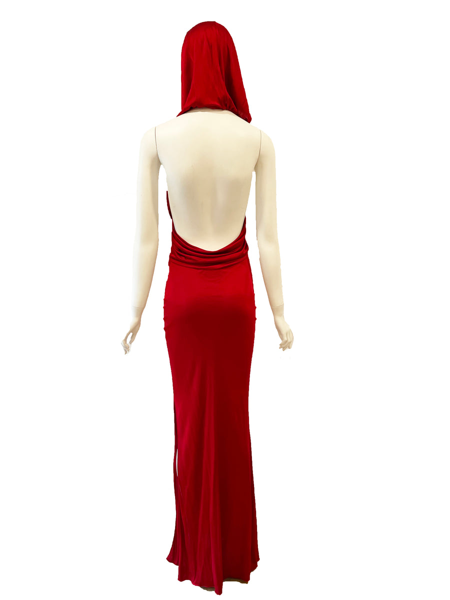 GALLIANO Hooded Gown