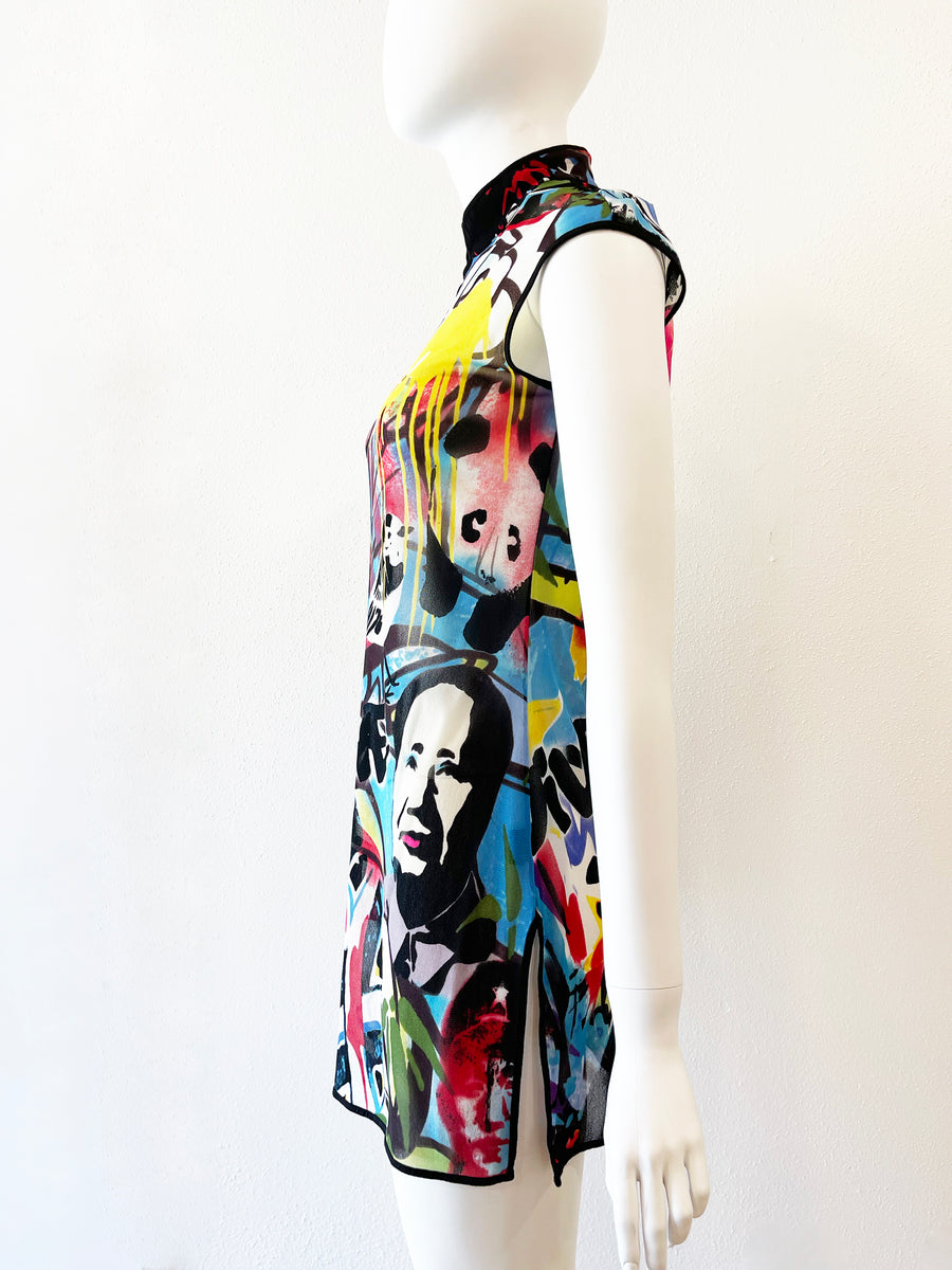 1995 VIVIENNE TAM Mao Graffiti Dress