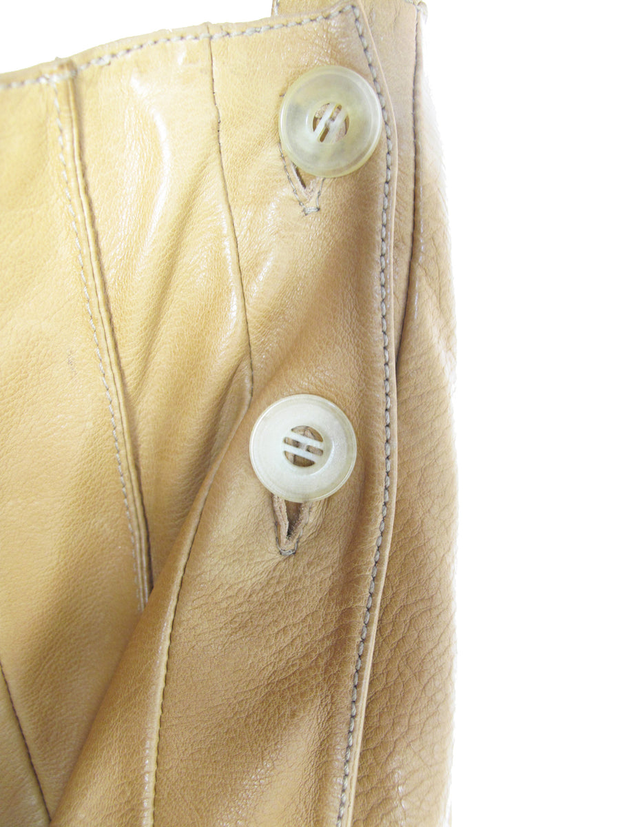 Rare HERMES Soft Leather Pleated Skirt Runway by JPG