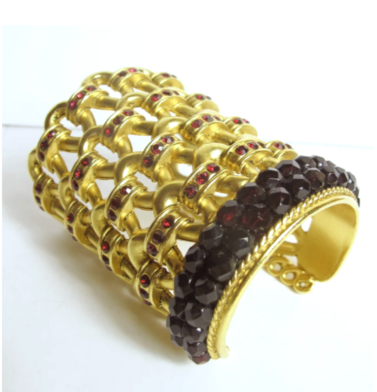 Gold Plated CLAIRE DEVE 1980s Bracelet