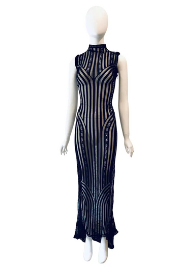 1990s GIANFRANCO FERRE Sheer Gown